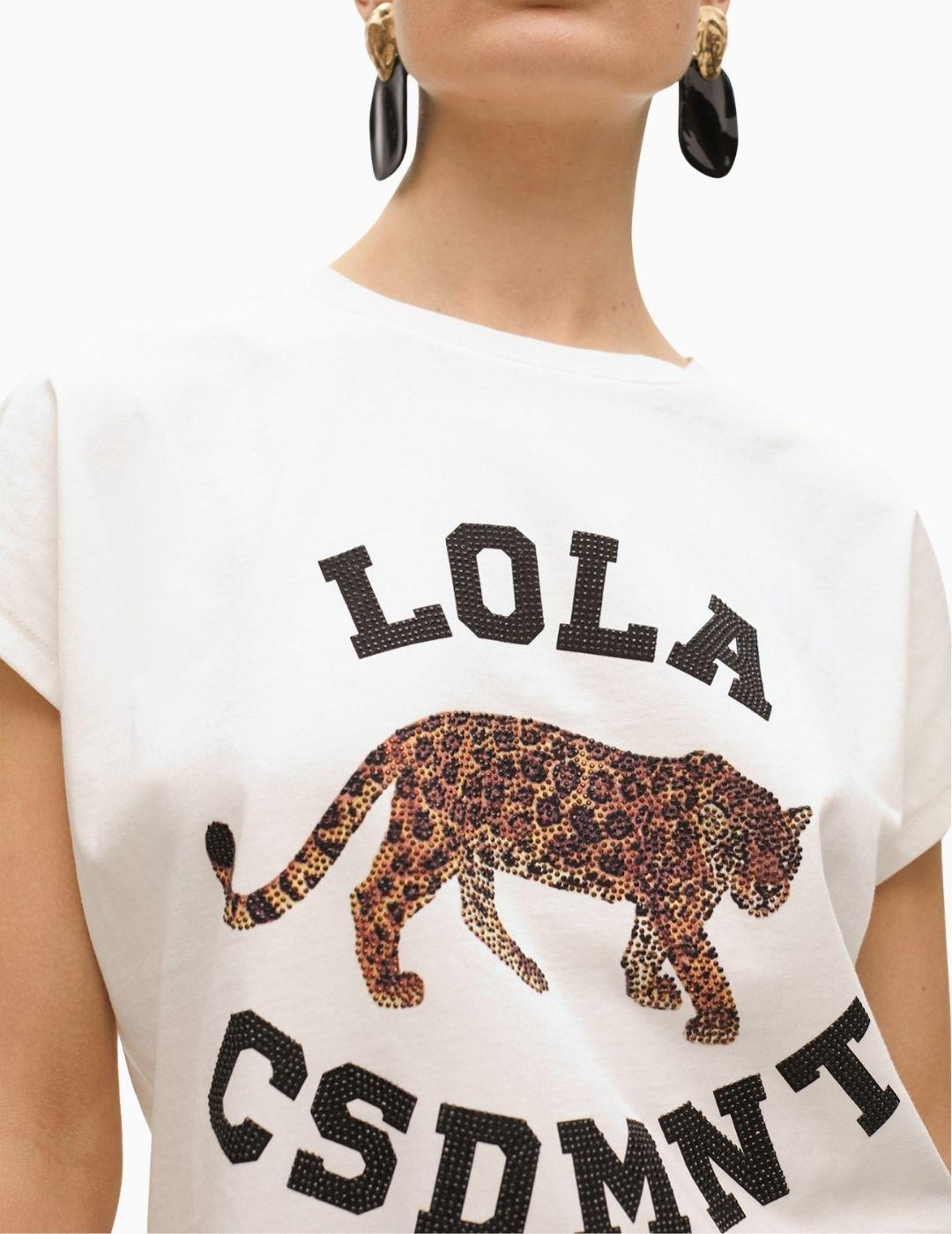 CAMISETA LOLA CSDM POSICIONAL TIGRE BLANCA