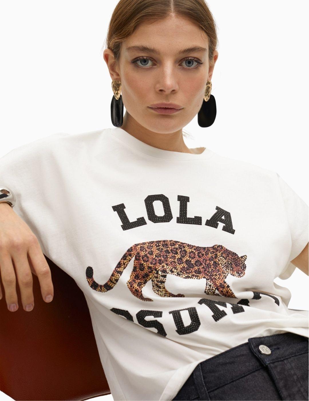 CAMISETA LOLA CSDM POSICIONAL TIGRE BLANCA