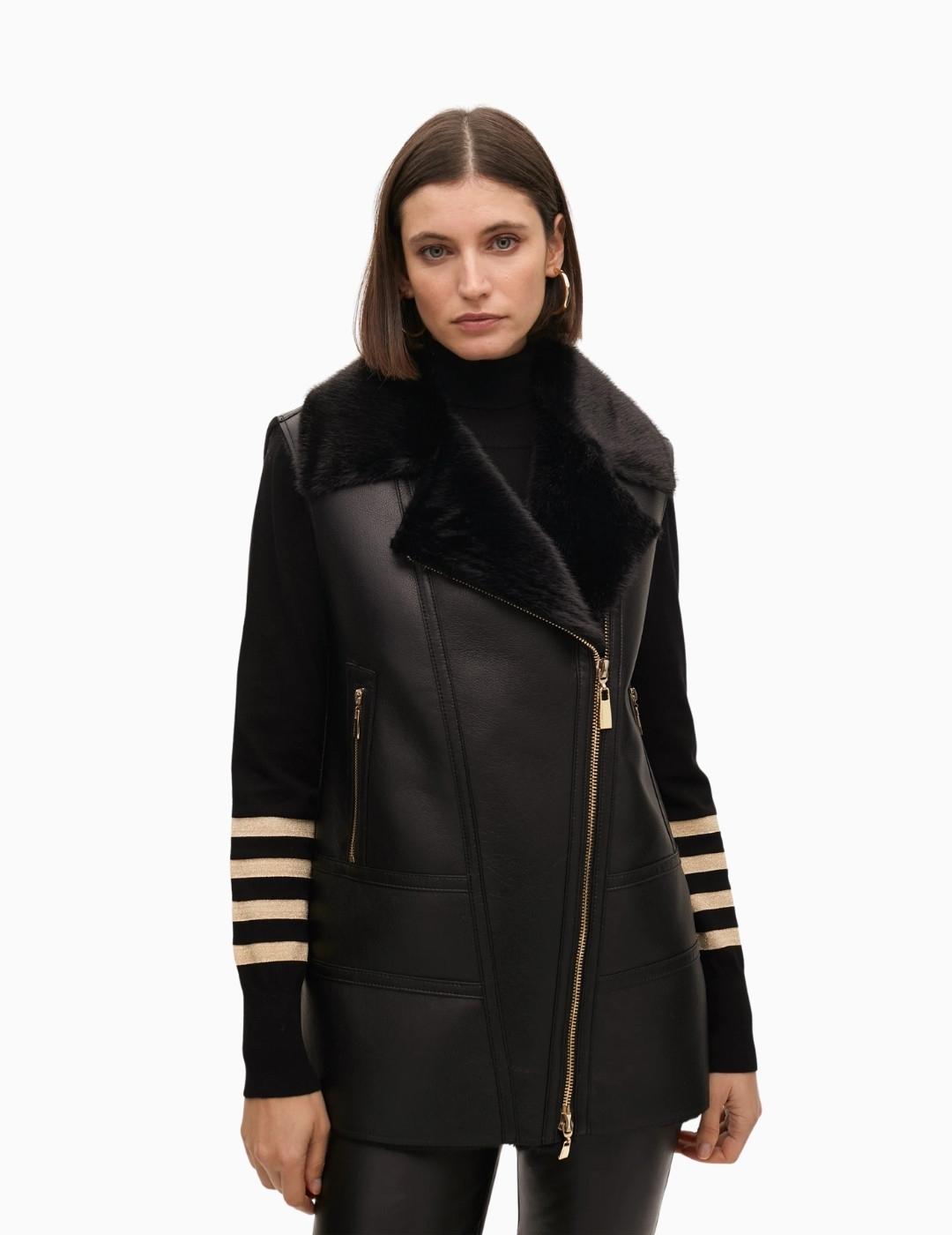 CHALECO LOLA CSDM DOBLE FAZ MIDI NEGRO