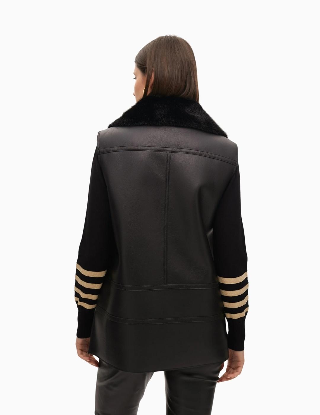 CHALECO LOLA CSDM DOBLE FAZ MIDI NEGRO