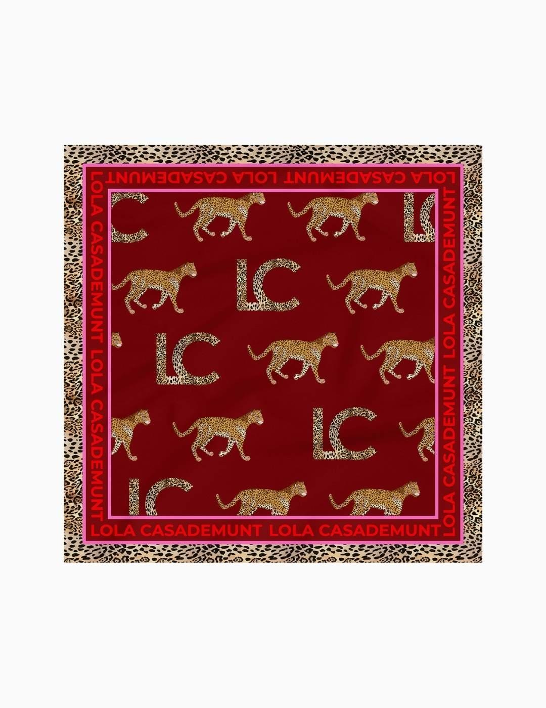 PAÑUELO LOLA CSDM ESTAMPADO LC Y LEOPARDOS