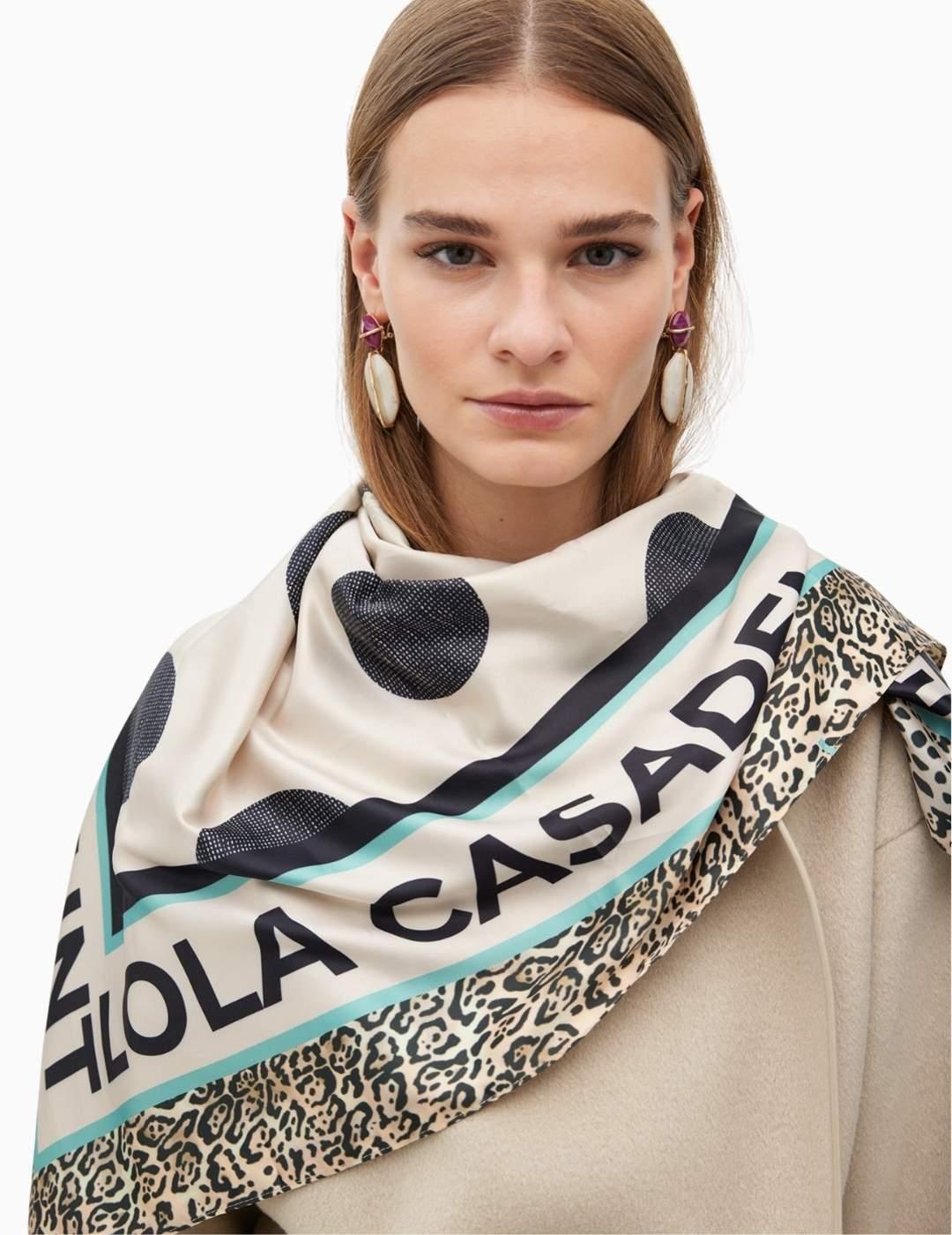 PAÑUELO LOLA CSDM ESTAMPADO TOPOS Y LOGO