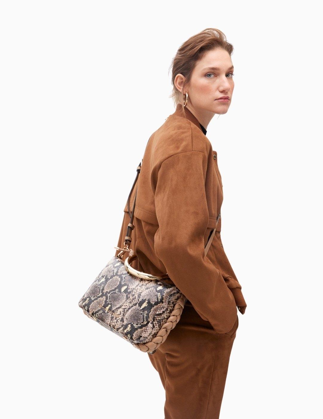 BOLSO LOLA CSDM BANDOLERA ASA METALIZADA 1981