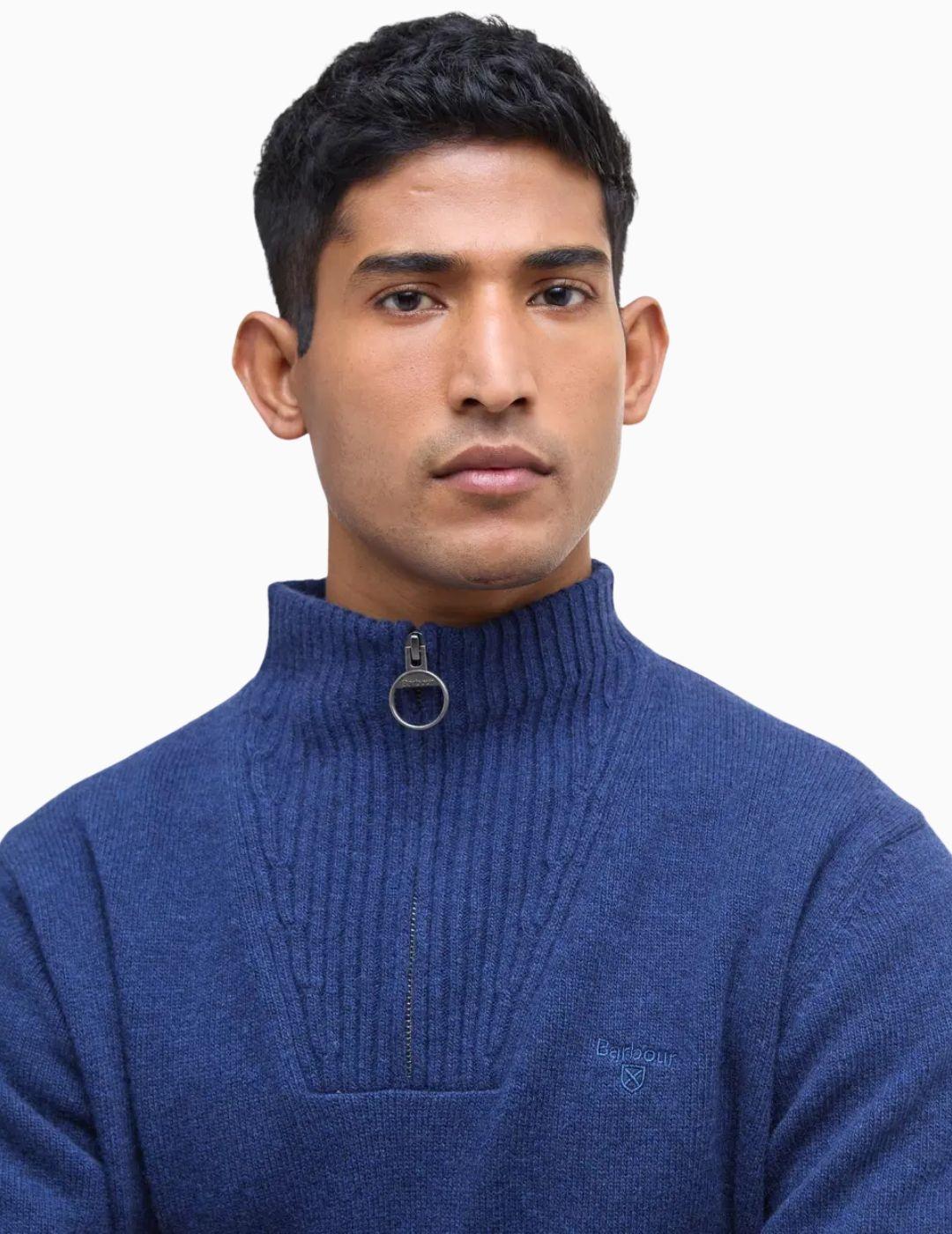JERSEY BARBOUR ESSENTIAL HALF-ZIP