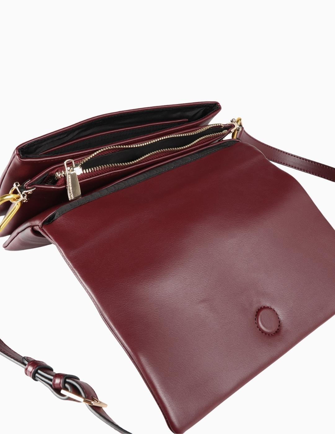 BOLSO LOLA CSDM 3 COMPARTIMENTOS Y SOLAPA BURDEOS