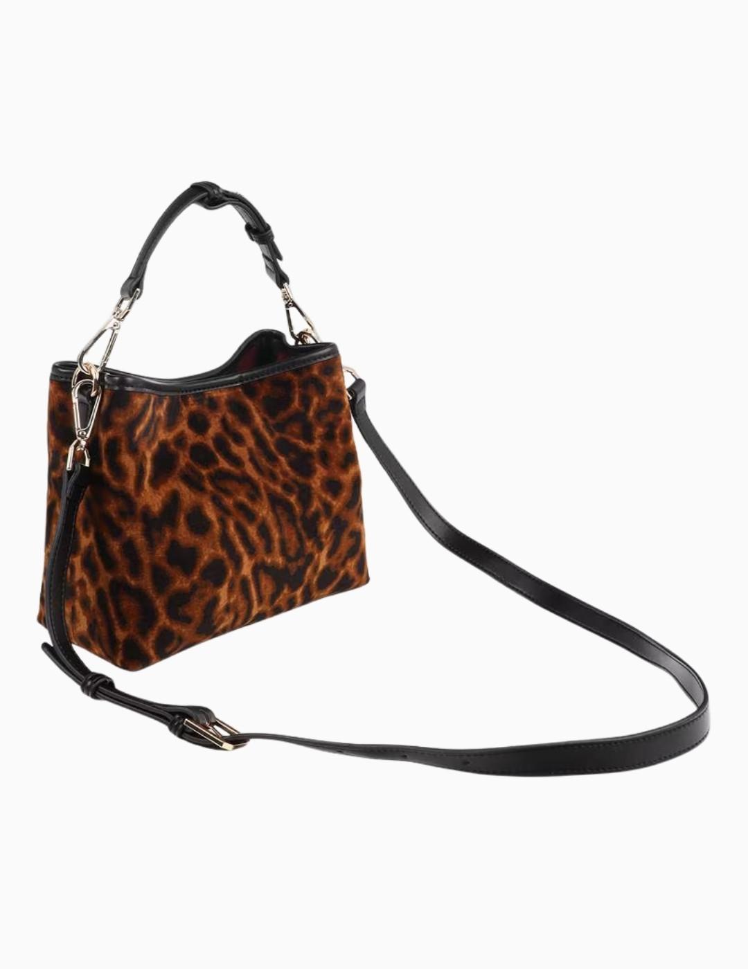 BOLSO LOLA CSDM TEJIDO ANIMAL PRINT PARCHE ESCUDO