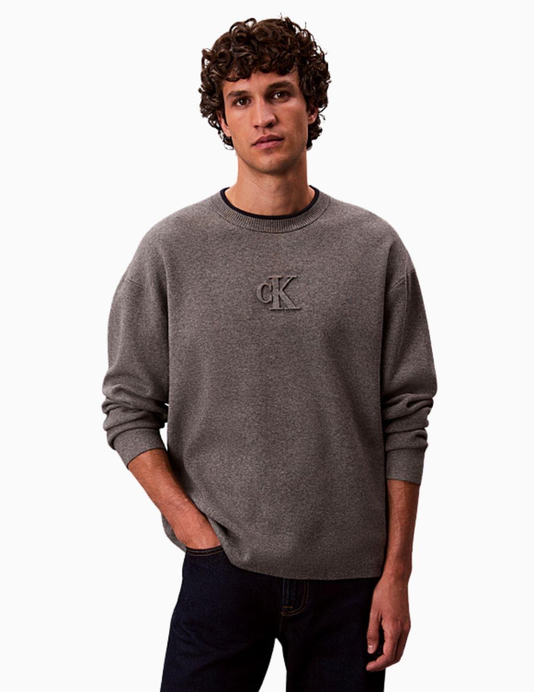 JERSEY CALVIN KLEIN HOLGADO CON LOGO