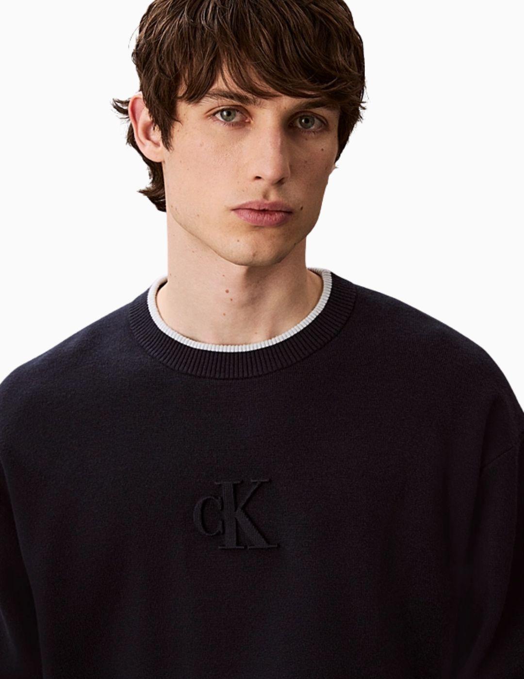 JERSEY CALVIN KLEIN HOLGADO CON LOGO