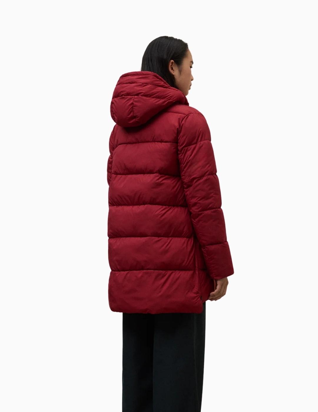 ABRIGO ECOALF MARANGU MUJER CRIMSON RED