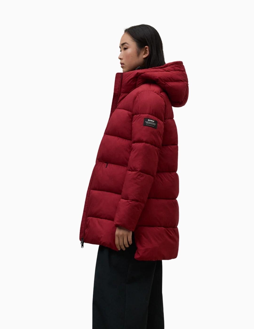 ABRIGO ECOALF MARANGU MUJER CRIMSON RED