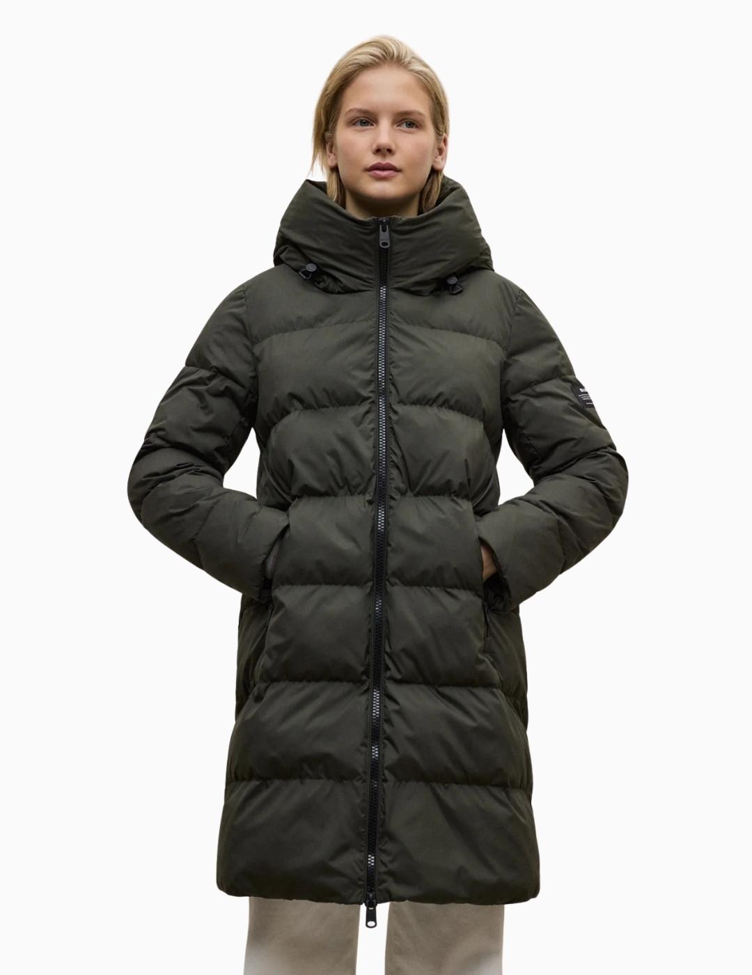 ABRIGO ECOALF MANLIE MUJER DARK FOREST