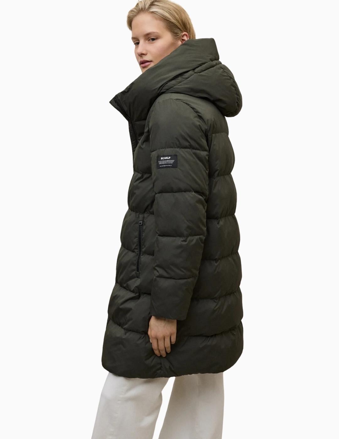 ABRIGO ECOALF MANLIE MUJER DARK FOREST