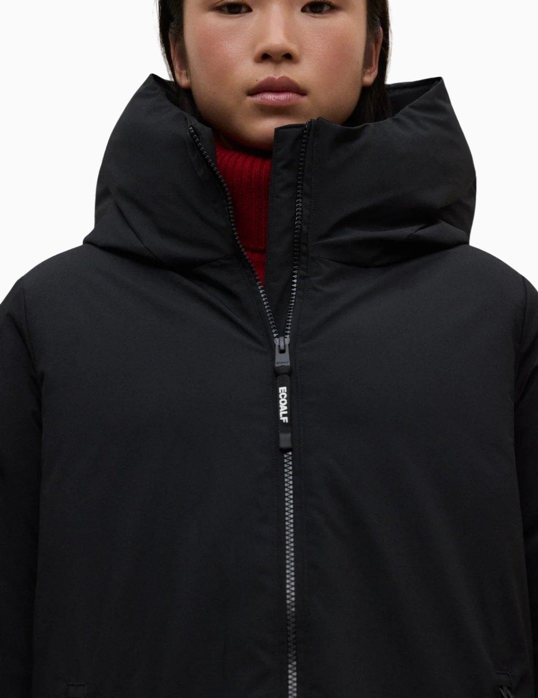 ABRIGO ECOALF MATI  MUJER NEGRO