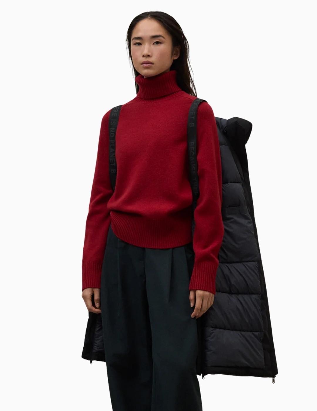 ABRIGO ECOALF MATI  MUJER NEGRO