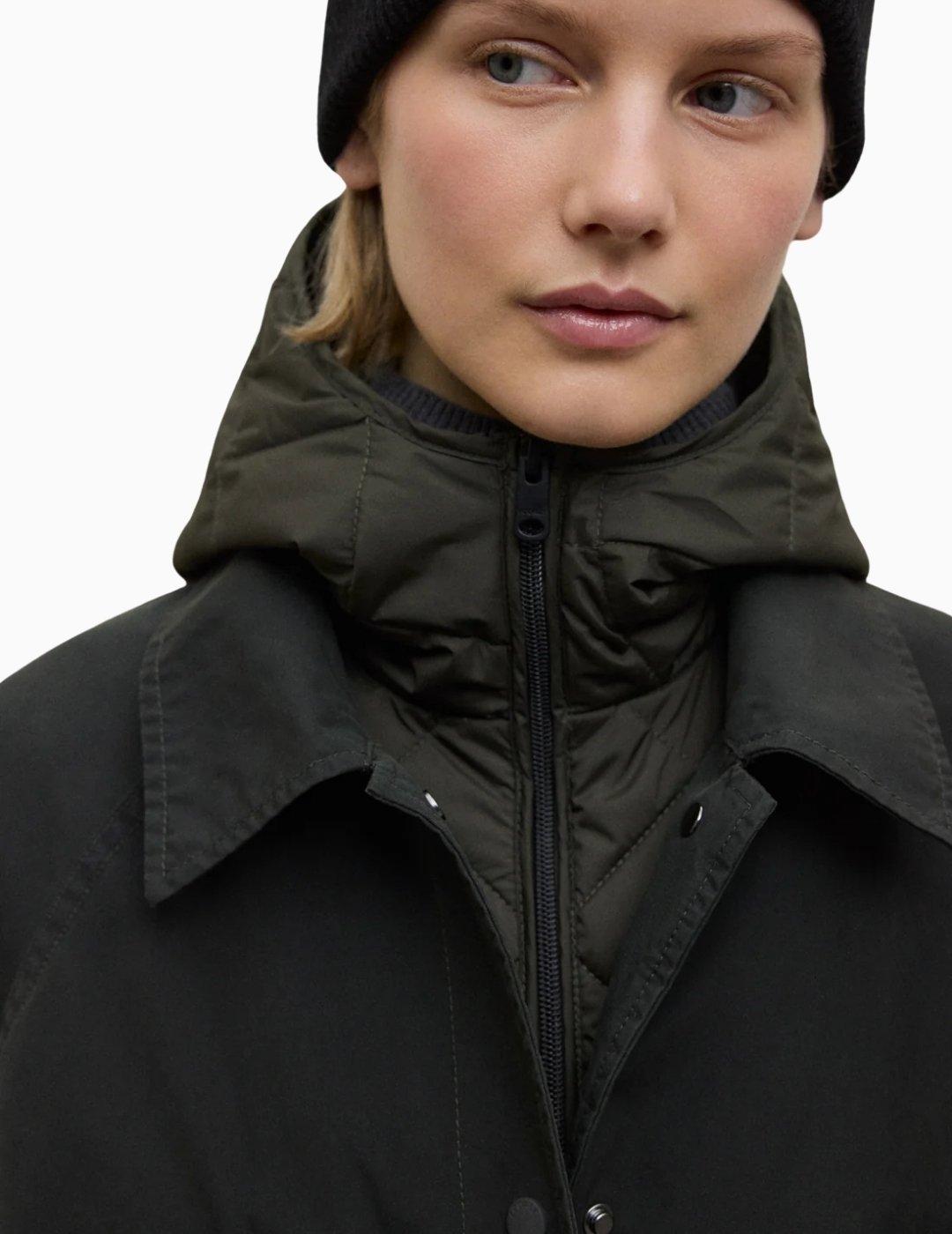 ABRIGO ECOALF HYDEN MUJER DARK BEETLE