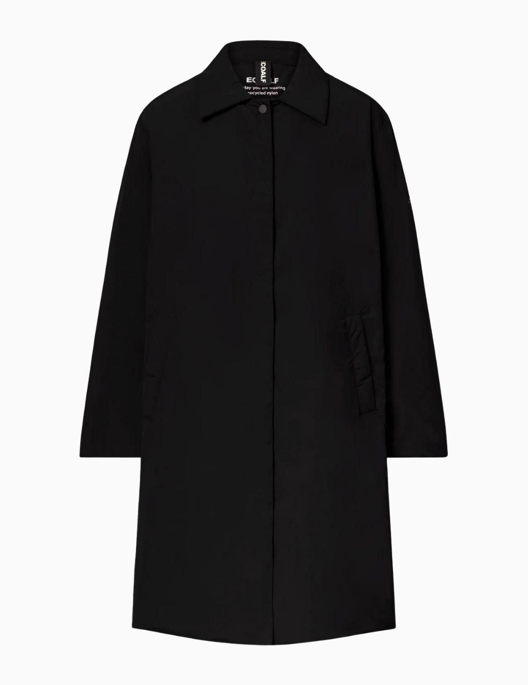 ABRIGO ECOALF MARINS MUJER NEGRO