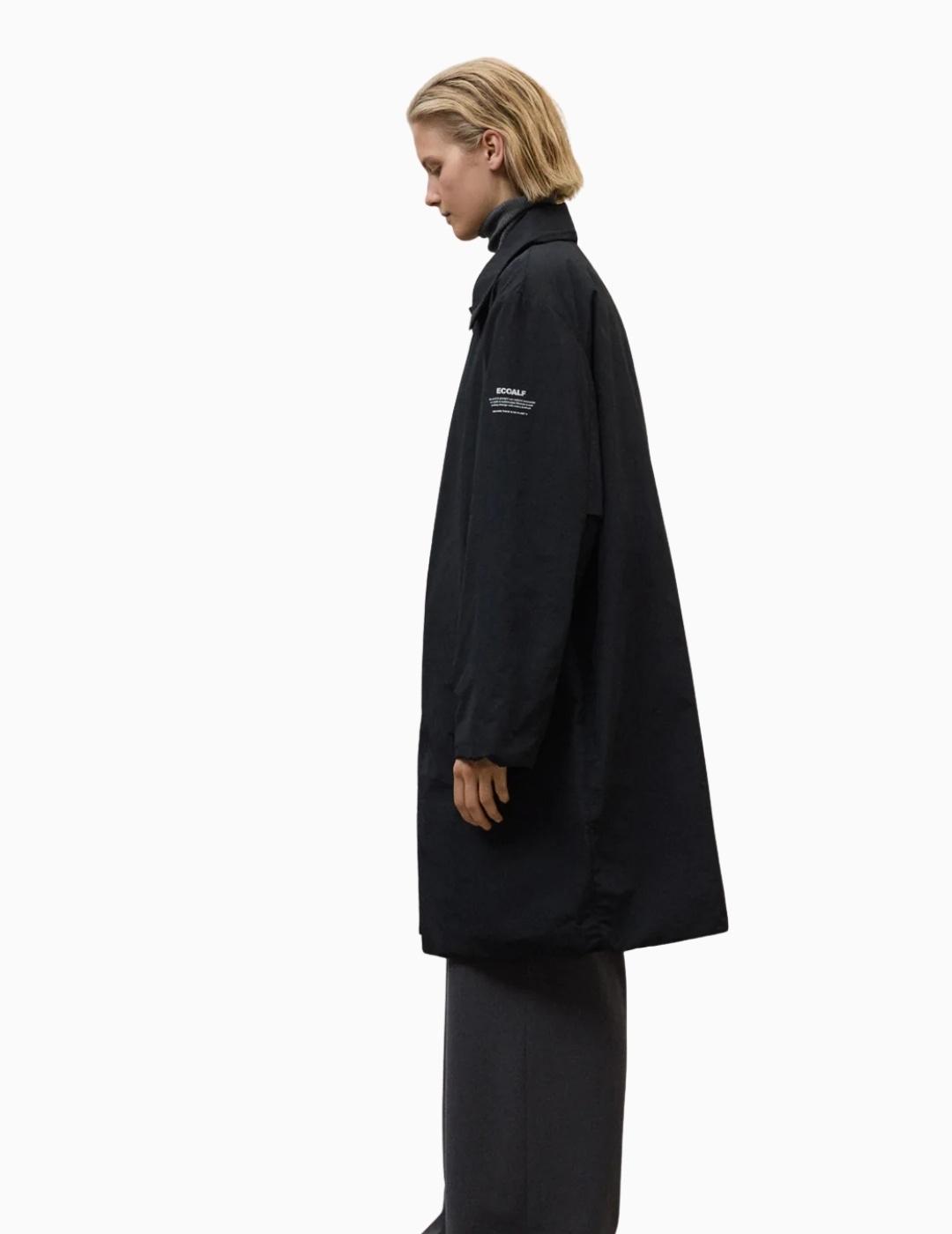 ABRIGO ECOALF MARINS MUJER NEGRO