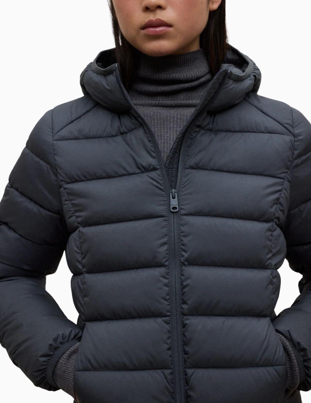 ABRIGO ECOALF ASPEN MUJER STORM BLUE