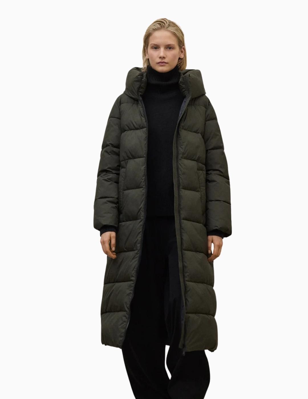 ABRIGO ECOALF ARANDA MUJER DARK FOREST