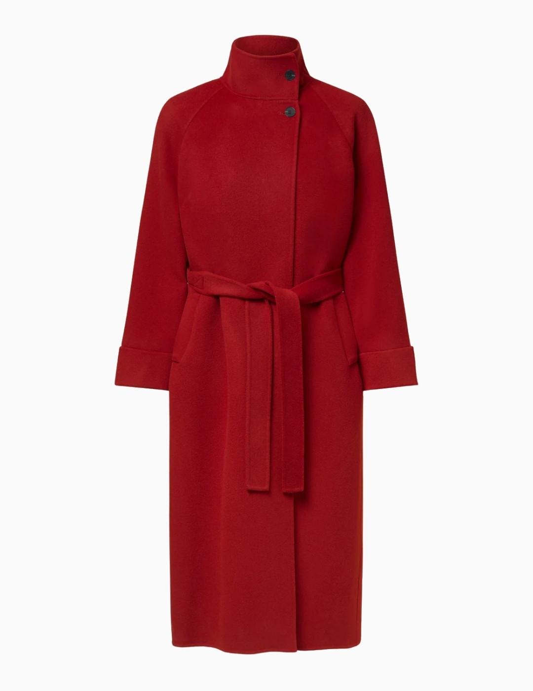 ABRIGO ECOALF LORA PAÑO MUJER CRIMISON RED