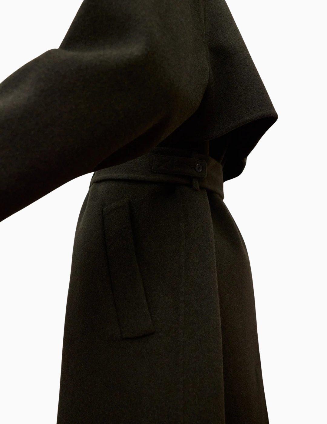 ABRIGO ECOALF LORA PAÑO MUJER VINTAGE GREEN