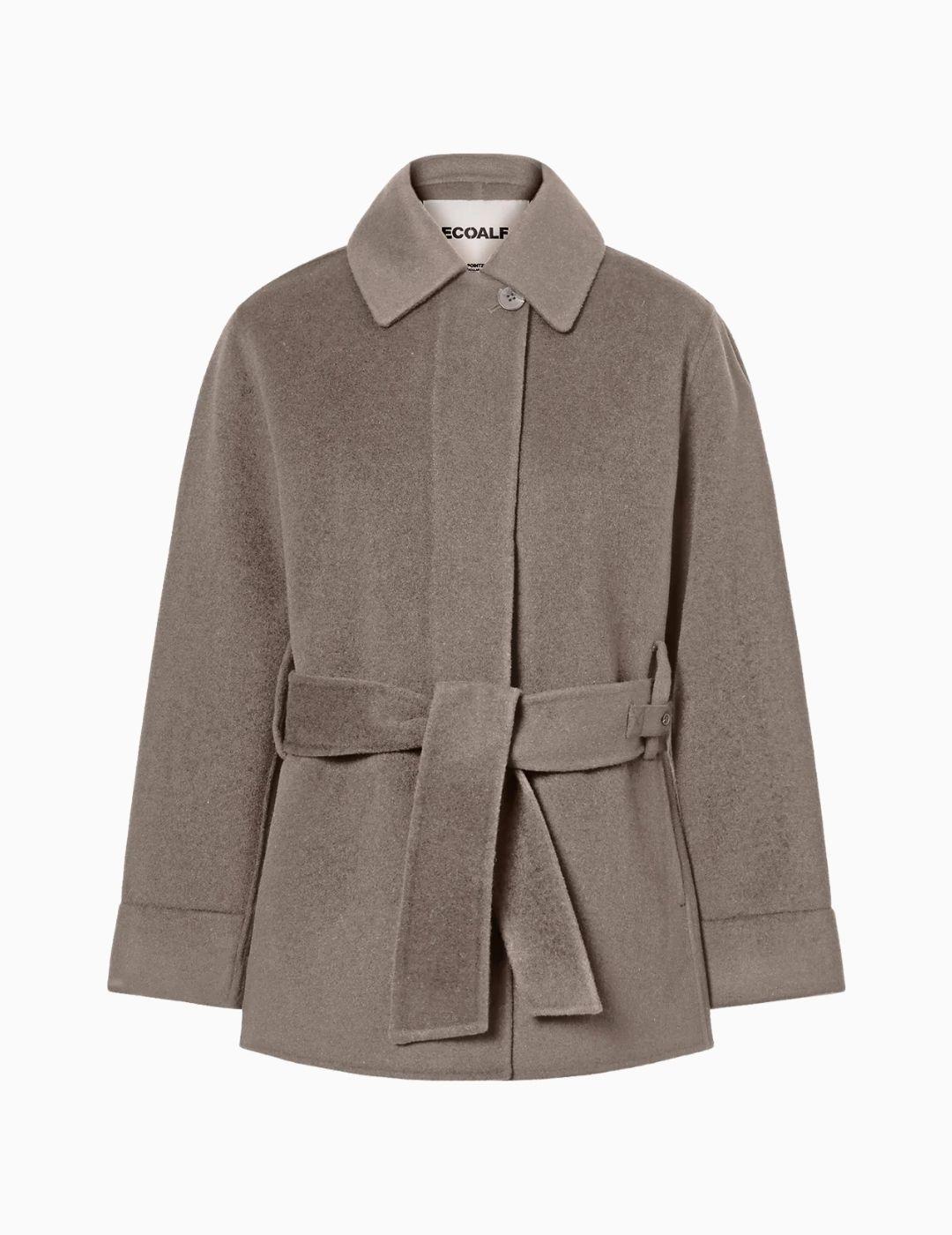 ABRIGO ECOALF EMEI PAÑO MUJER TOAST MELANGE