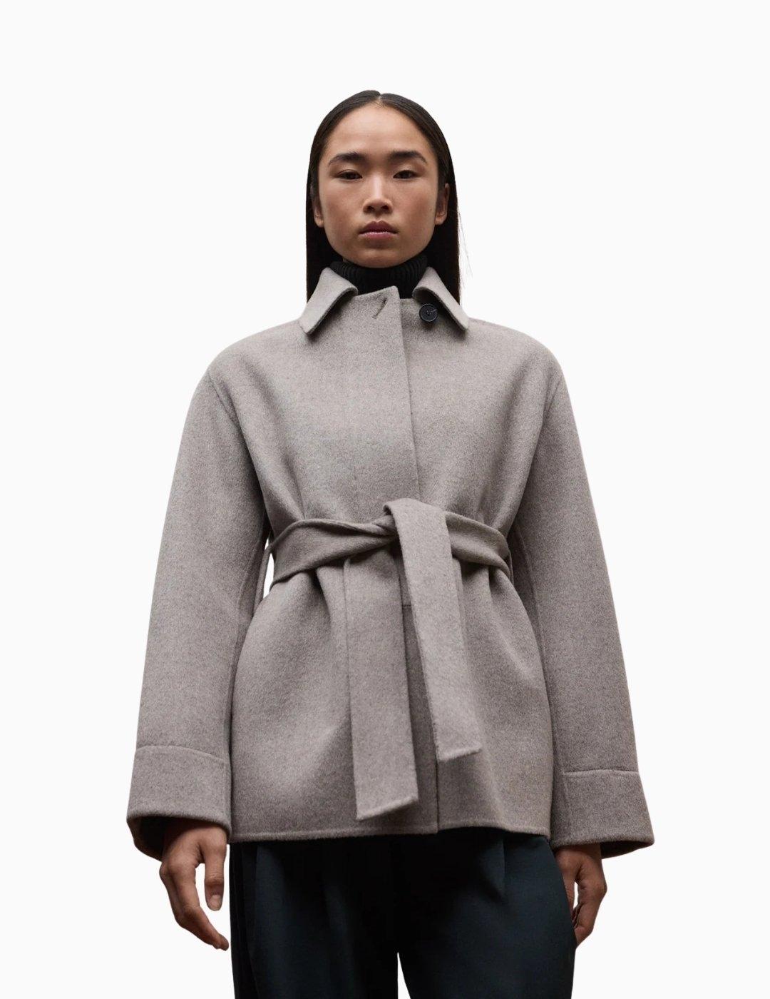 ABRIGO ECOALF EMEI PAÑO MUJER TOAST MELANGE