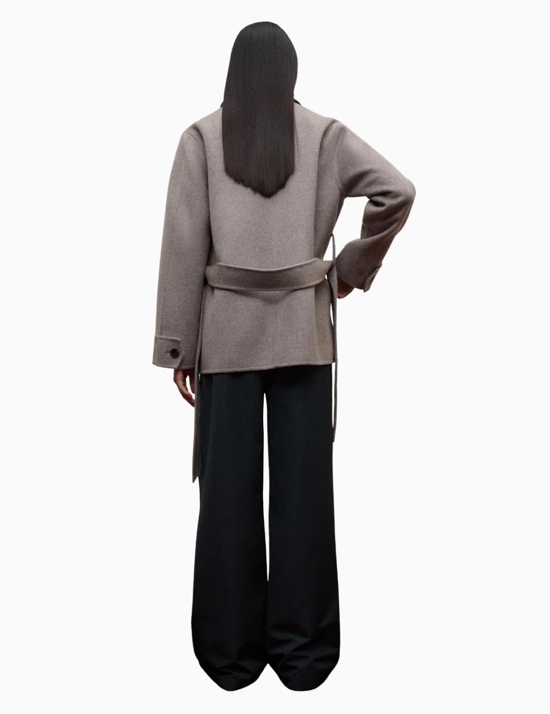 ABRIGO ECOALF EMEI PAÑO MUJER TOAST MELANGE