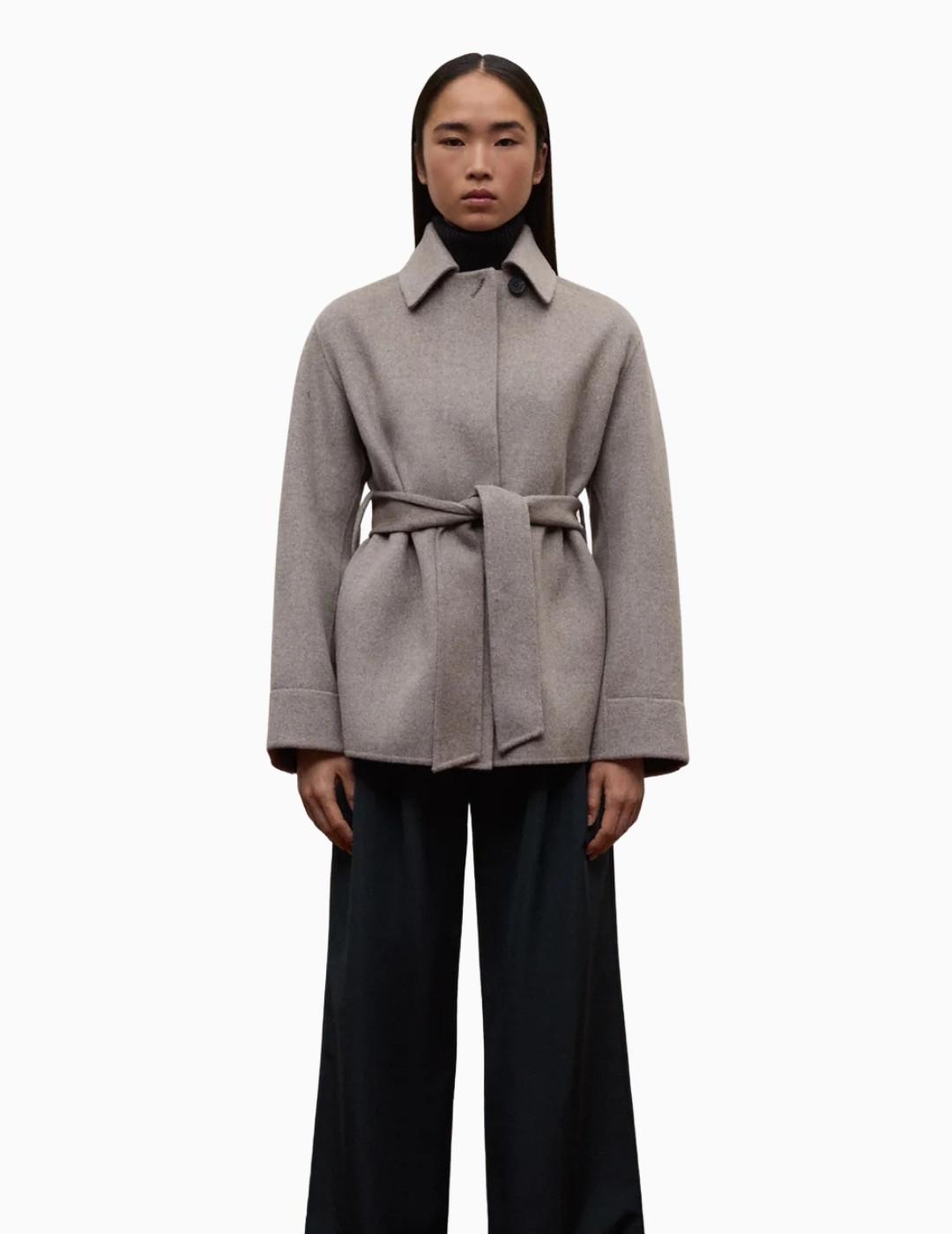 ABRIGO ECOALF EMEI PAÑO MUJER TOAST MELANGE