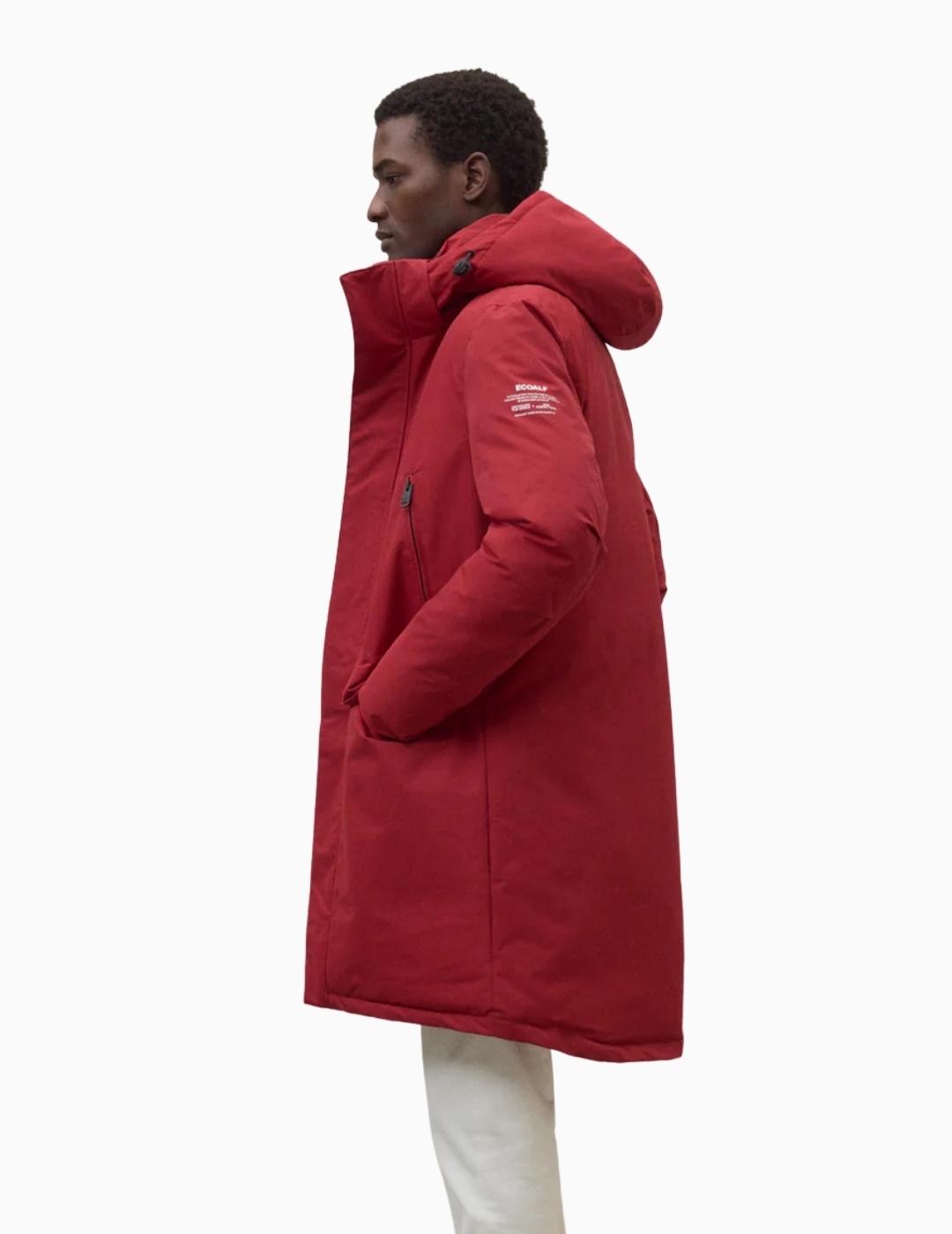 ABRIGO ECOALF NEW ICEBERG HOMBRE DARK RED