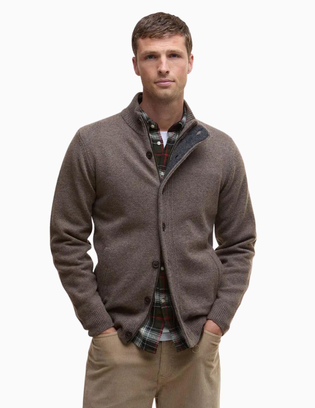 CARDIGAN BARBOUR ESENCIAL CON CODERAS