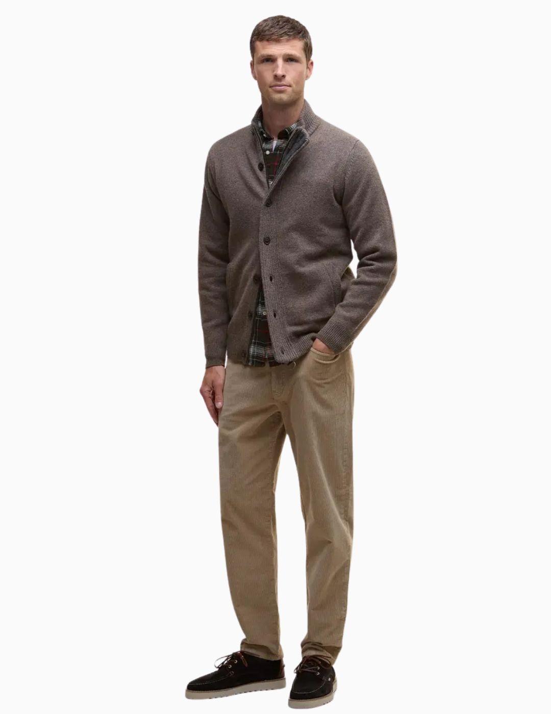 CARDIGAN BARBOUR ESENCIAL CON CODERAS