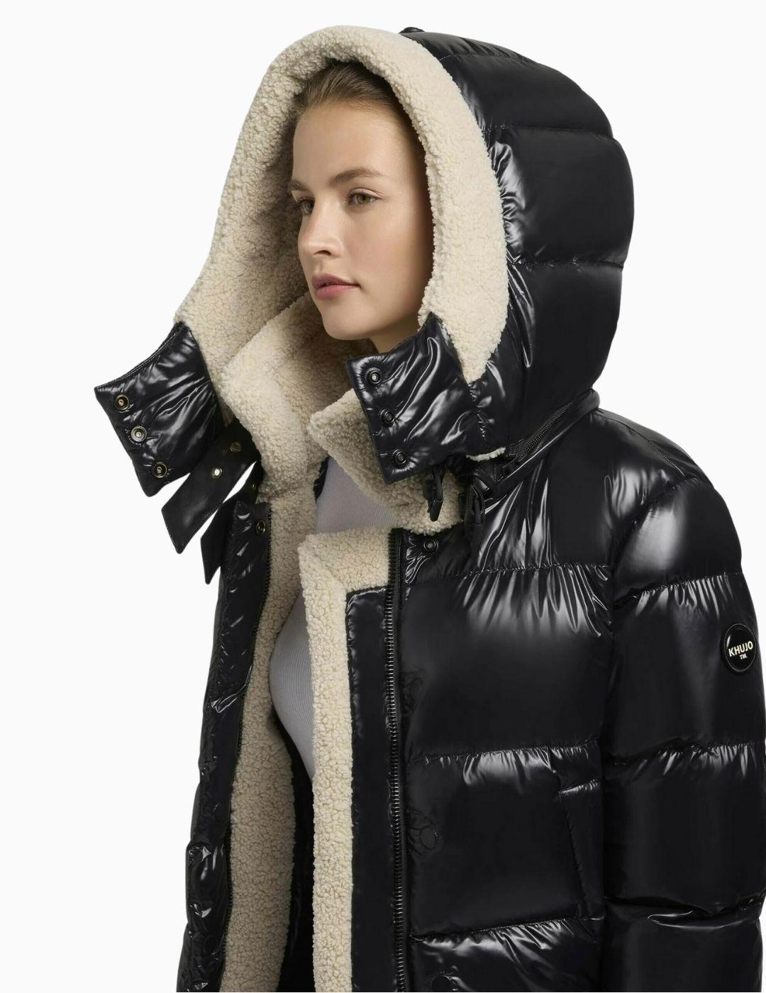 ABRIGO KHUJO NESSIE2 BORREGO NEGRO