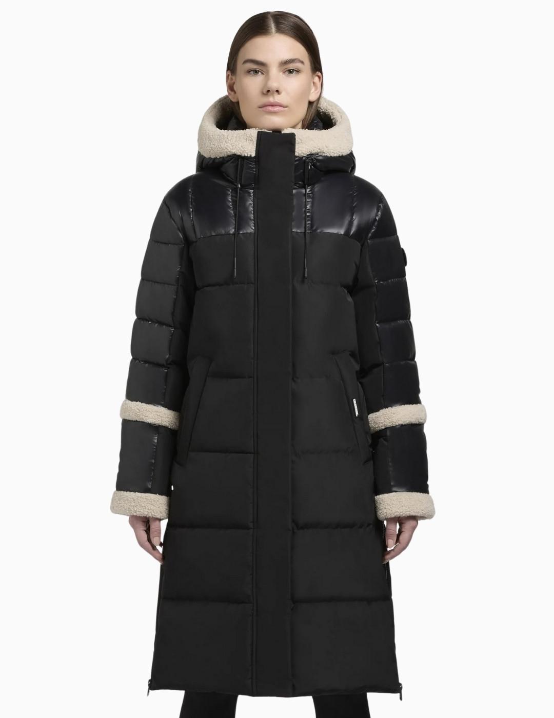 ABRIGO KHUJO DESNA2 BORREGO NEGRO