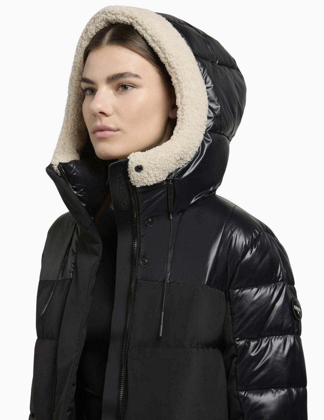 ABRIGO KHUJO DESNA2 BORREGO NEGRO