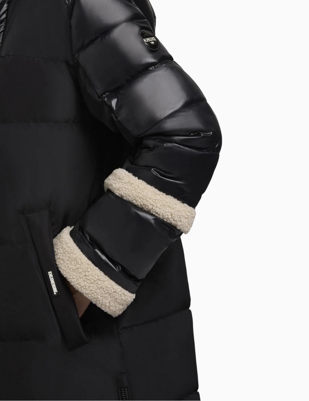 ABRIGO KHUJO DESNA2 BORREGO NEGRO