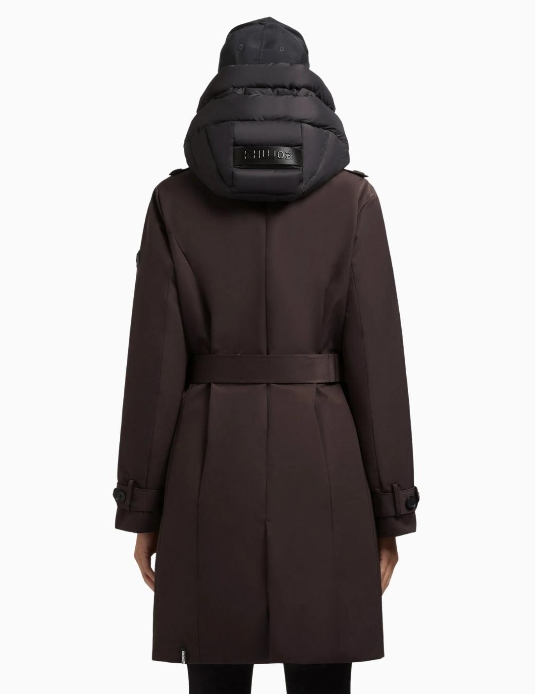 ABRIGO KHUJO GORA GABARDINA GRAPHITE GREY