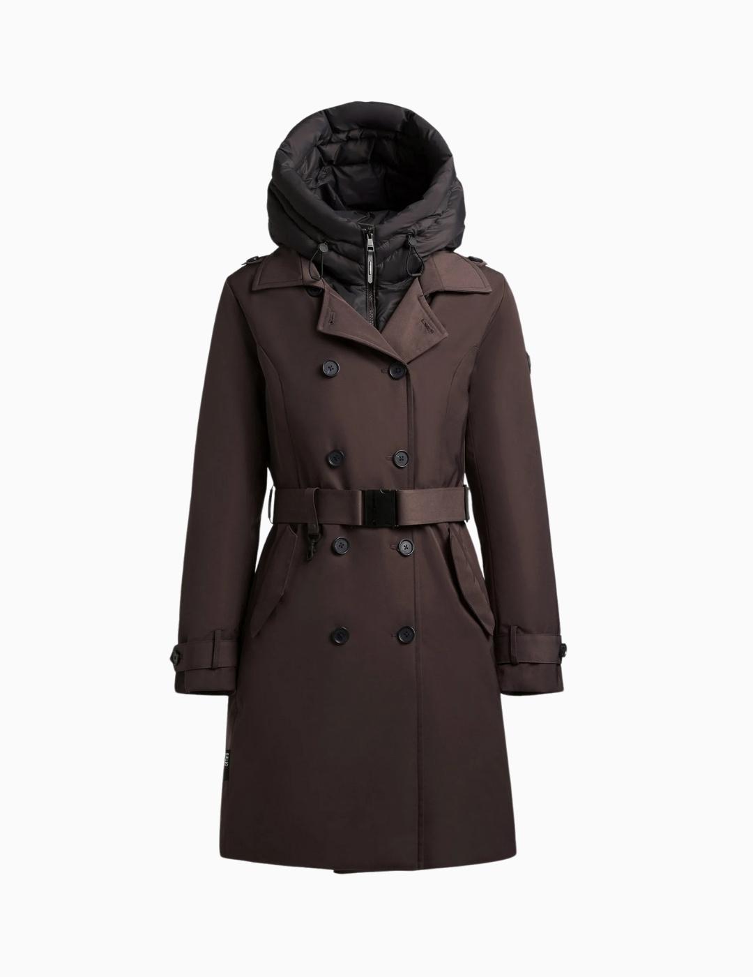 ABRIGO KHUJO GORA GABARDINA GRAPHITE GREY