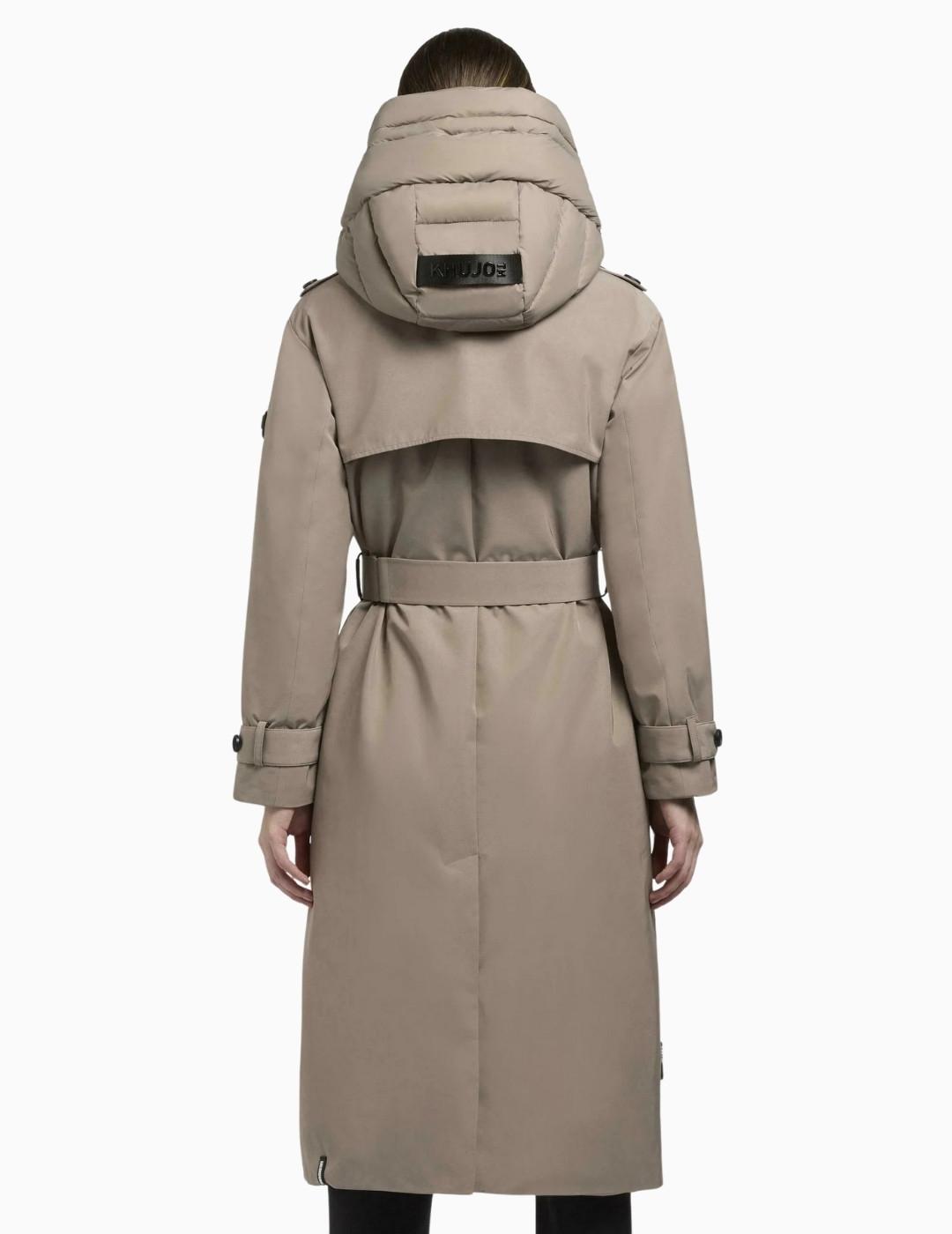 ABRIGO KHUJO ELENA2 GABARDINA COOKIE BEIGE