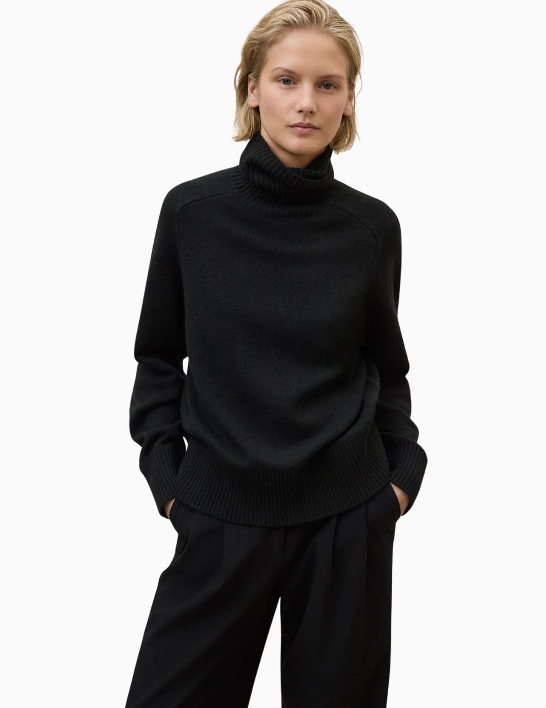 JERSEY ECOALF CAQUI KNIT SHADOW BLACK