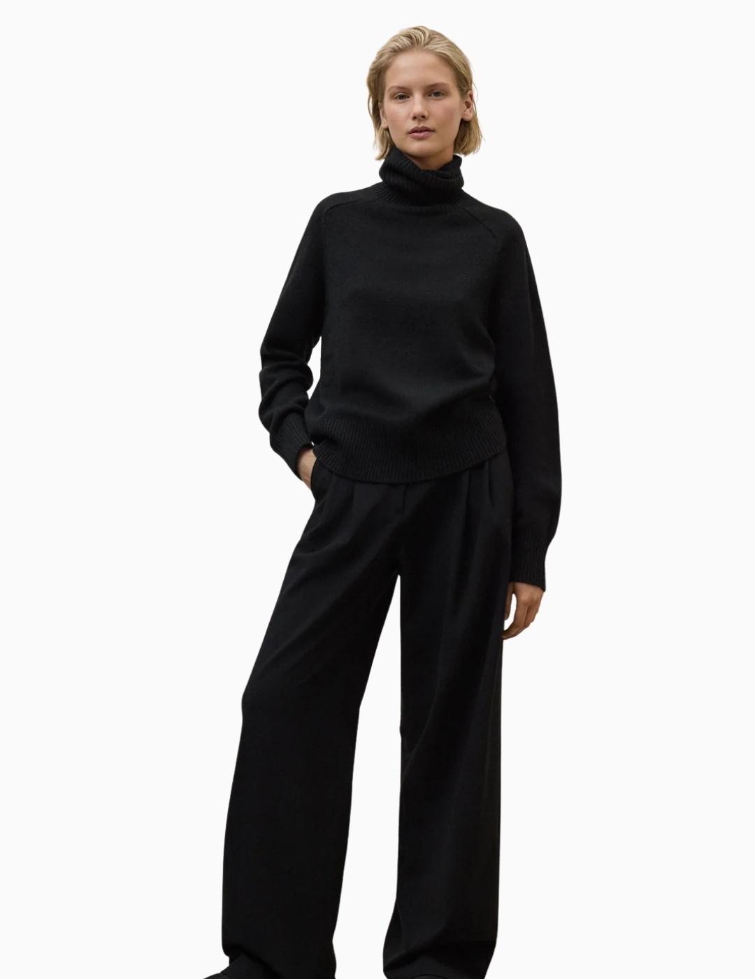 JERSEY ECOALF CAQUI KNIT SHADOW BLACK