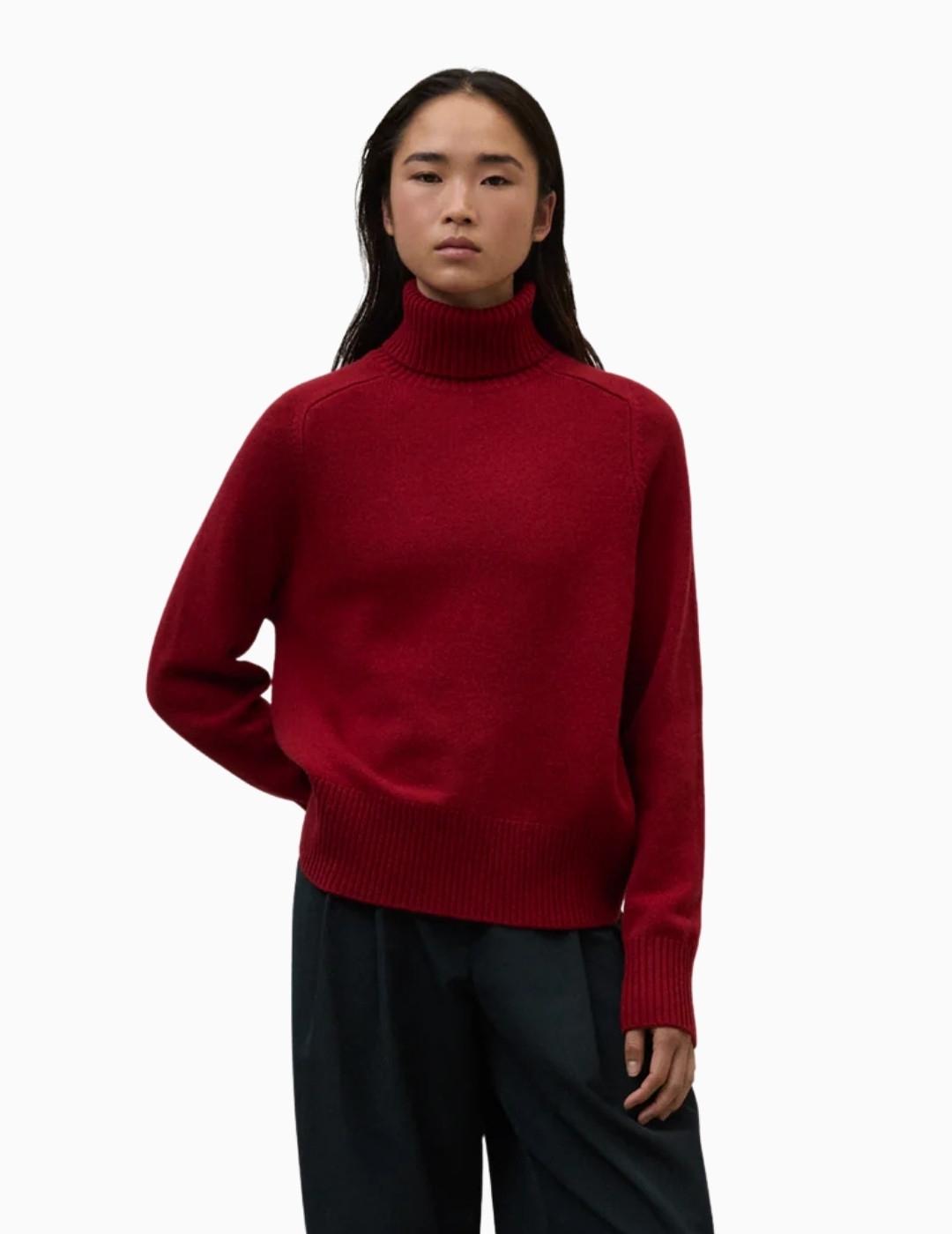 JERSEY ECOALF CAQUI KNIT CRIMISON RED