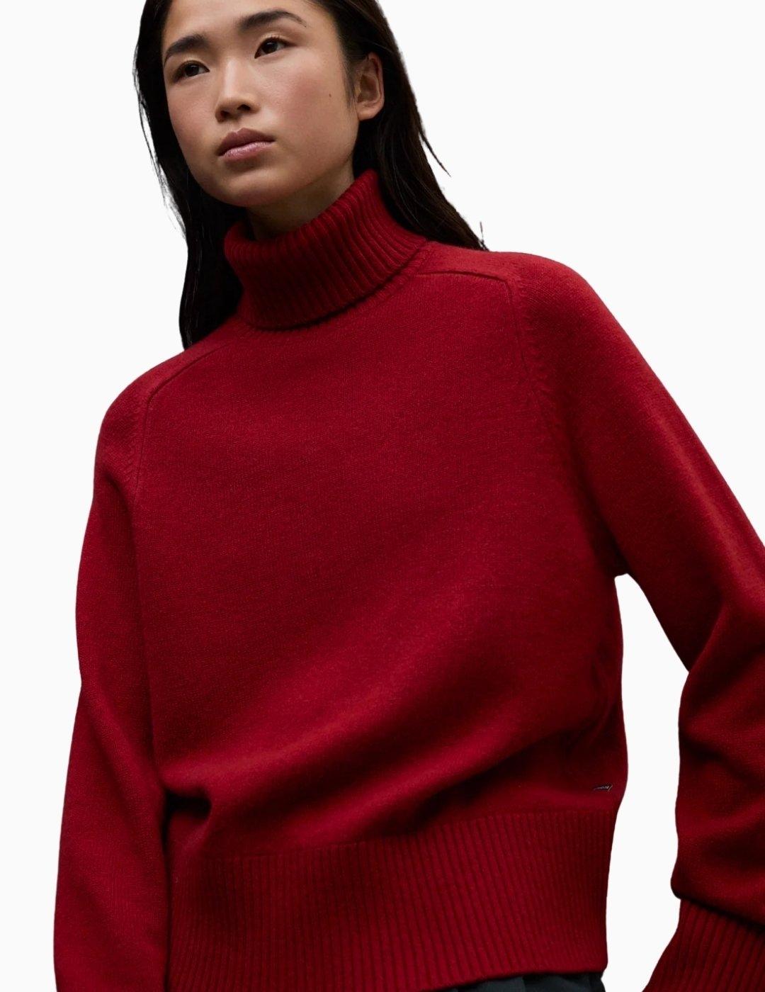 JERSEY ECOALF CAQUI KNIT CRIMISON RED
