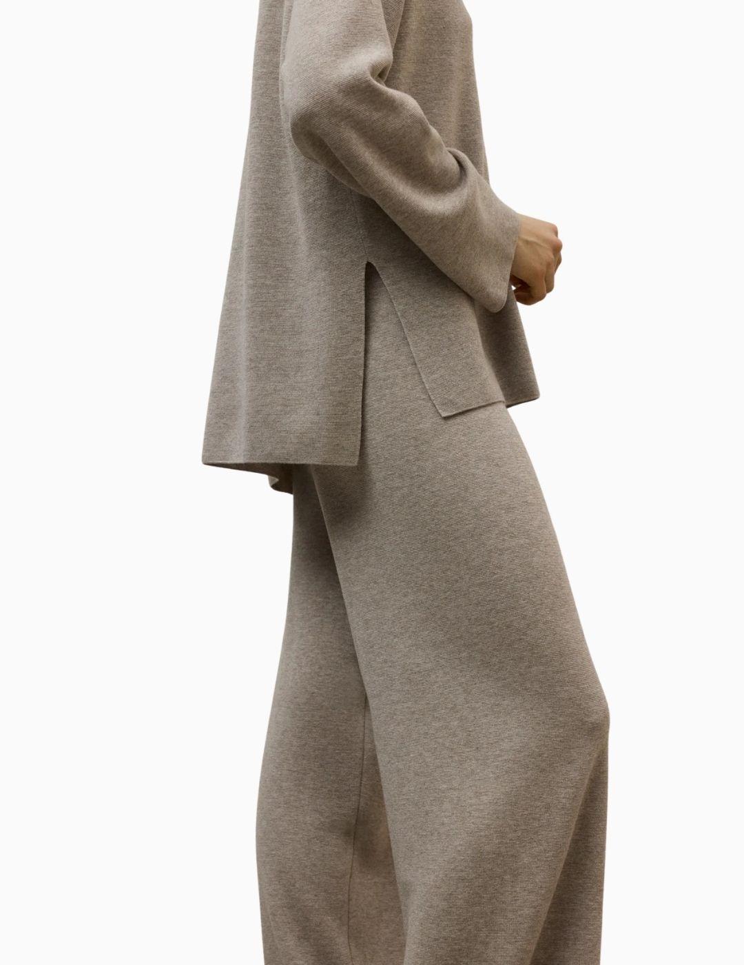 JERSEY ECOALF BEGONIA KNIT DARK SAND MELANGE