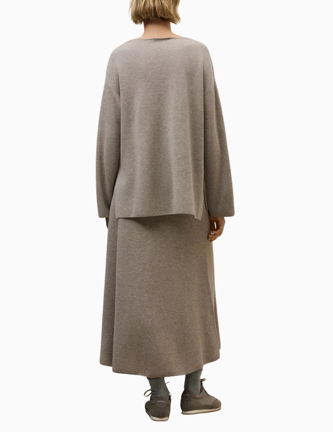 FALDA ECOALF IMA SKIRT DARK SAND MELANGE