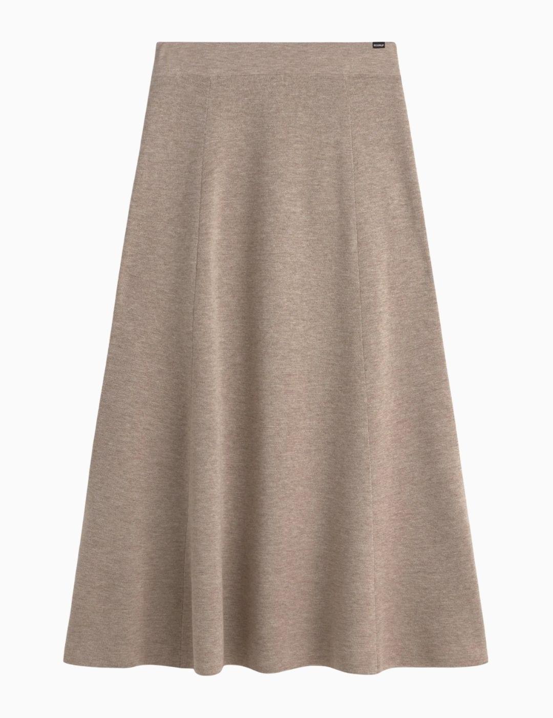 FALDA ECOALF IMA SKIRT DARK SAND MELANGE