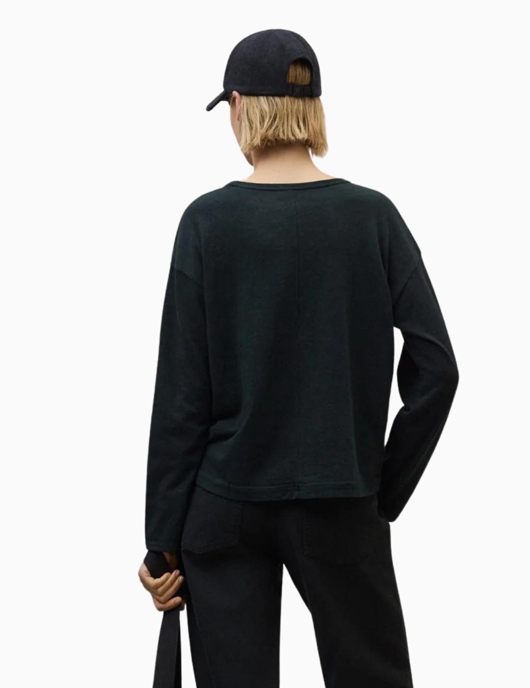 CAMISETA  ECOALF ADRAGA MANGA LARGA  SHADOW BLACK