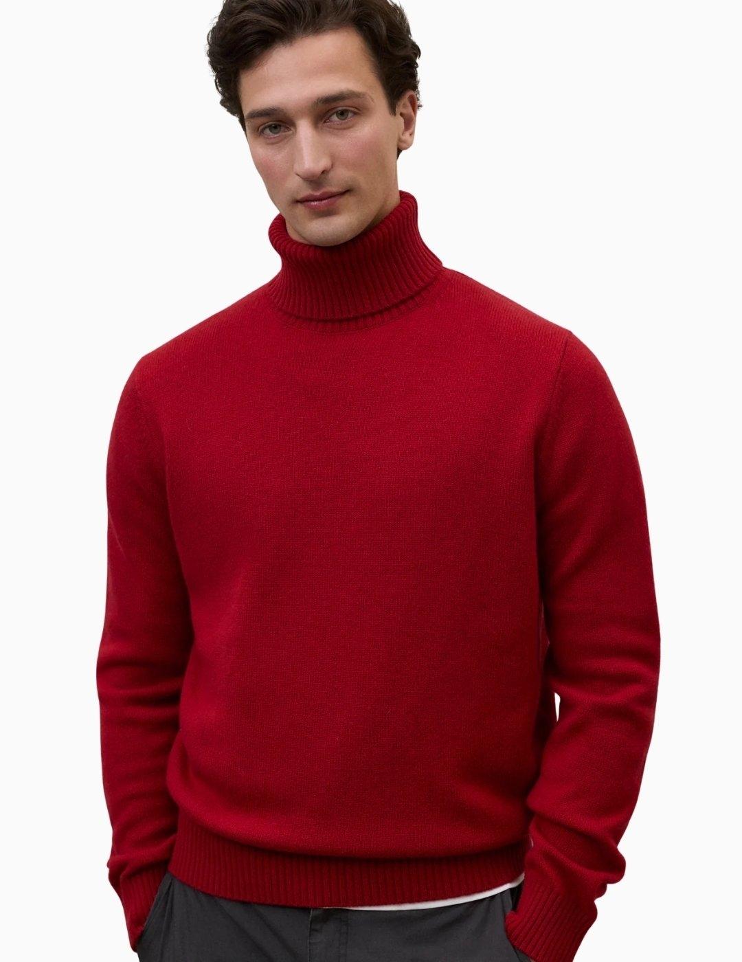 JERSEY ECOALF BRUN KNIT DARK RED