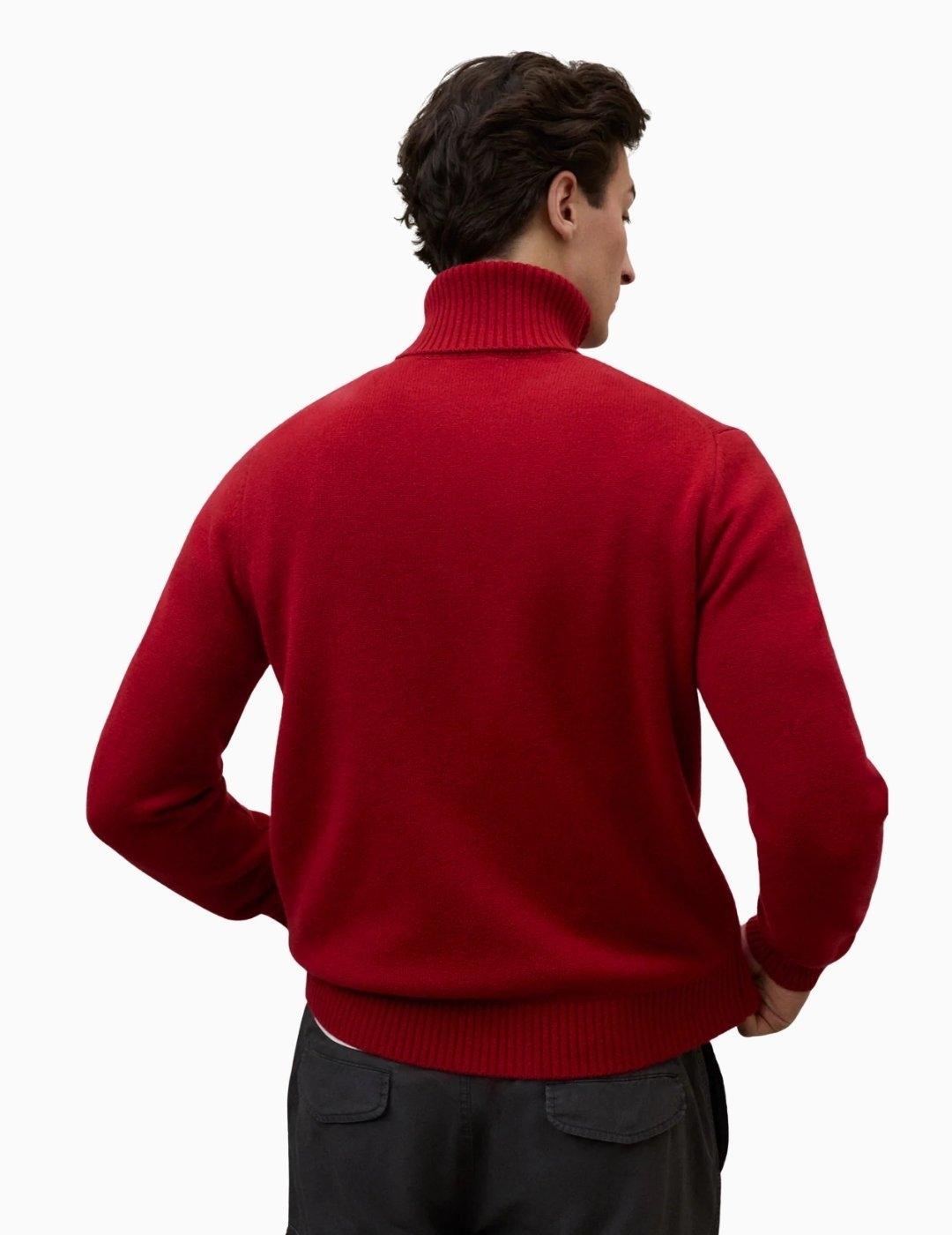 JERSEY ECOALF BRUN KNIT DARK RED