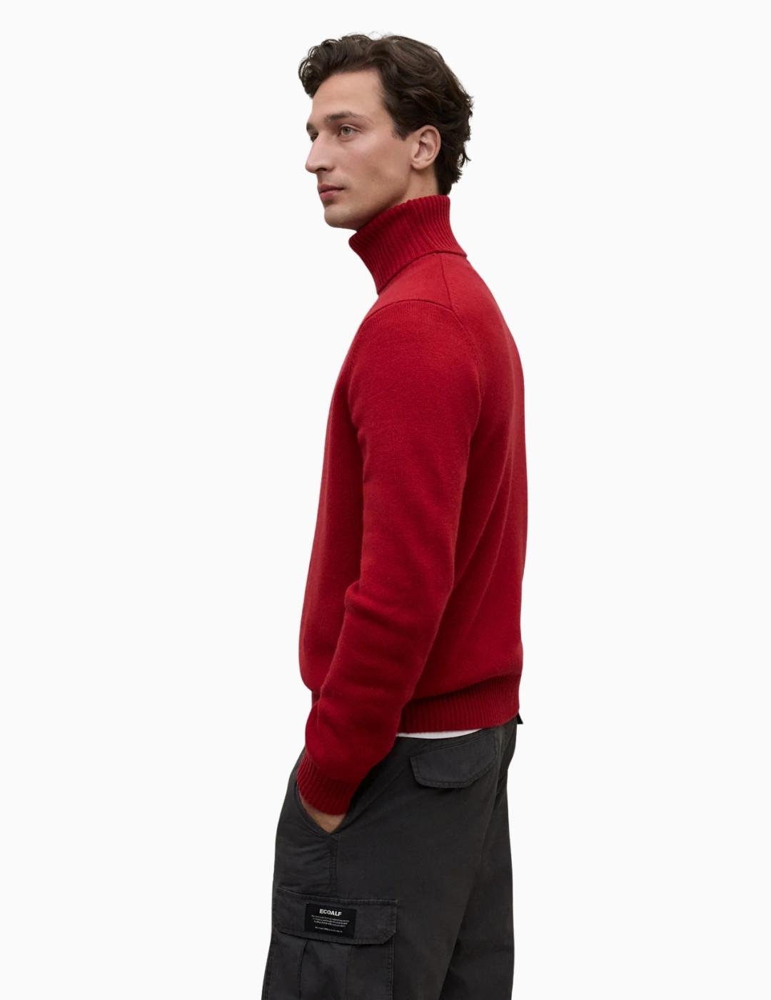 JERSEY ECOALF BRUN KNIT DARK RED